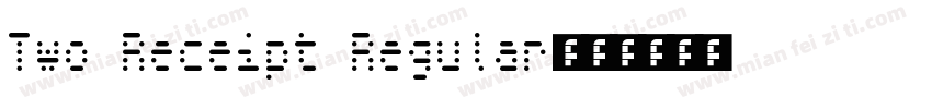 Two Receipt Regular字体转换